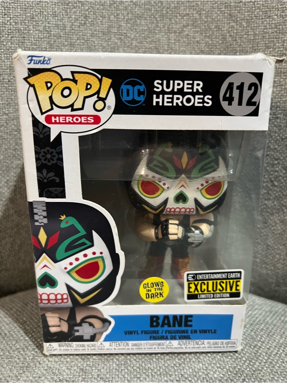 Funko Pop! Bane Luchador Mask - Green, Red, Black, Cream
